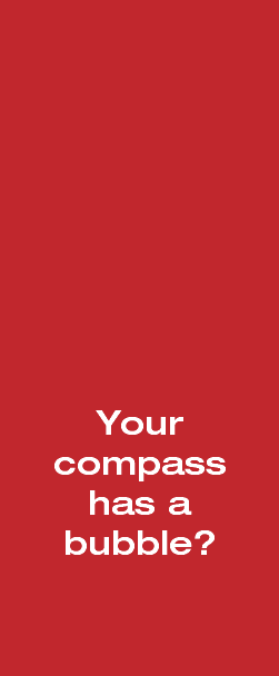  Your compass has a bubble?